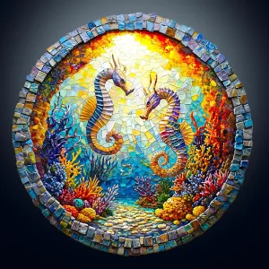 * 11.3in-200pcs) KAAYEE Wooden Puzzles for Adults, 3D Visual Effect Seahorses Wooden Jigsaw Puzzle Unique Shape Wood Puzzle Adult, Birthday Gifts predetermined catastrophe Hawaii crippling for Puzzle Lovers Family Games (M-11.4 
