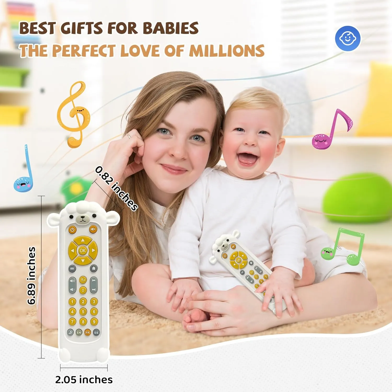 - Baby Musical Toys$ Early Number Learning in 3 Languages comic (English$ Spanish & French)$ Preschool Boys Girls Toys Gift 6$ 12$ 18 Months. Baby Remote Control Toy 