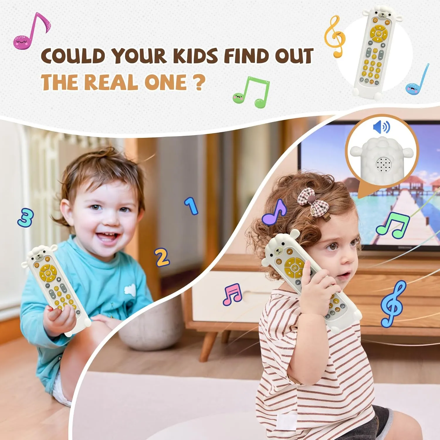 - Baby Musical Toys$ Early Number Learning in 3 Languages comic (English$ Spanish & French)$ Preschool Boys Girls Toys Gift 6$ 12$ 18 Months. Baby Remote Control Toy 