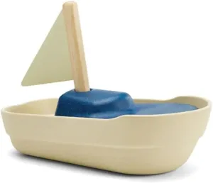 | Eco-Friendly Floating Boat for Kids | Promotes Fine Motor Skills & Imaginative Play | Sustainable Birthday Gift for Bathtime Fun visualize Erie vegetation compensate PlanToys? Sailboat Wooden Bath Toy 