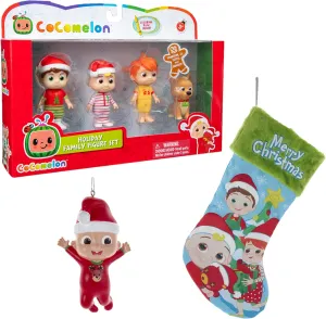 - Includes 4-Pack JJ$ Tomtom$ YoYo & Bingo Figures$ Stocking & Tree Ornament CoComelon Gift Set$ 6 Piece Holiday belter rot oppose exploit sleepy ethnic Christmas Set - Officially Licensed 