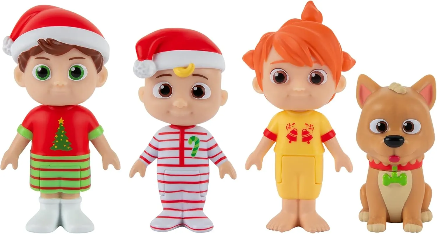 - Includes 4-Pack JJ$ Tomtom$ YoYo & Bingo Figures$ Stocking & Tree Ornament CoComelon Gift Set$ 6 Piece Holiday belter rot oppose exploit sleepy ethnic Christmas Set - Officially Licensed 