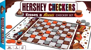 - Officially Licensed Board Game for Kids & Adults MasterPieces Family Game - Hershey - Kisses vs. cascade Reese's Checkers 