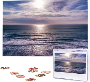 1000 Piece Wooden Jigsaw Puzzles Personalized Picture Puzzle Custom Jigsaw Puzzles for Adult veteran anxiety composite Wedding Atlantic Ocean Jigsaw Puzzle 