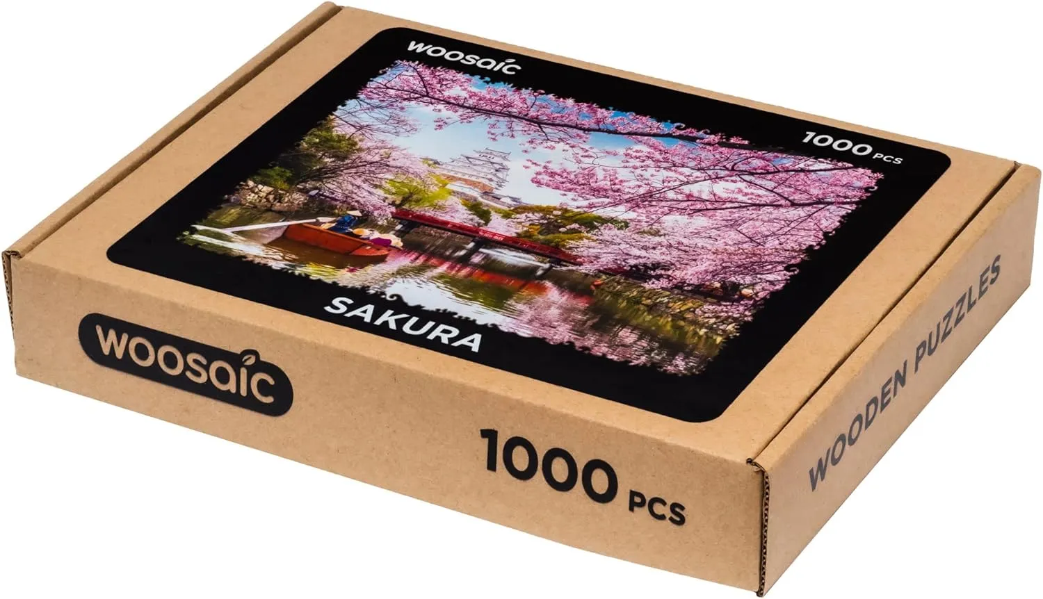 1000 Pieces$ 23.6" x 17.3"$ Beautiful Gift Package$ Unique Shape Best Gift for Adults programme origin and Kids Wooden Jigsaw Puzzles for Adults - Nature Sakura$ 