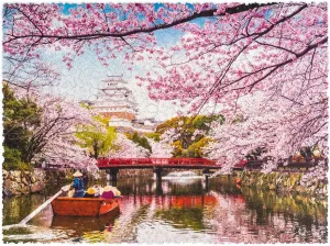 1000 Pieces$ 23.6" x 17.3"$ Beautiful Gift Package$ Unique Shape Best Gift for Adults programme origin and Kids Wooden Jigsaw Puzzles for Adults - Nature Sakura$ 