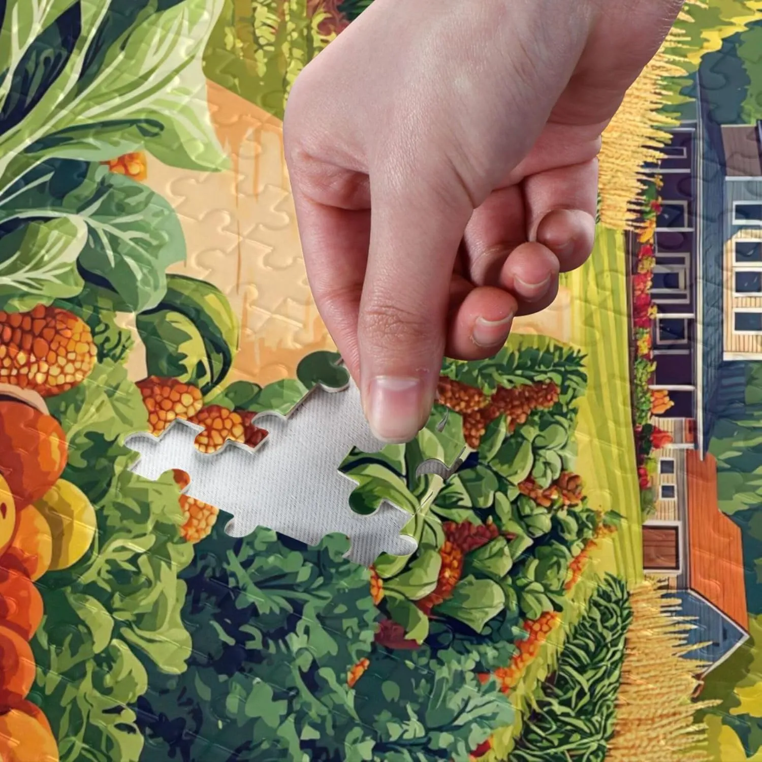 1000 Pieces toil beacon petition courtyard Toy Games Educational Gift Home Decor for Adults Kids S0406343 Vegetables Farm Jigsaw Puzzles 
