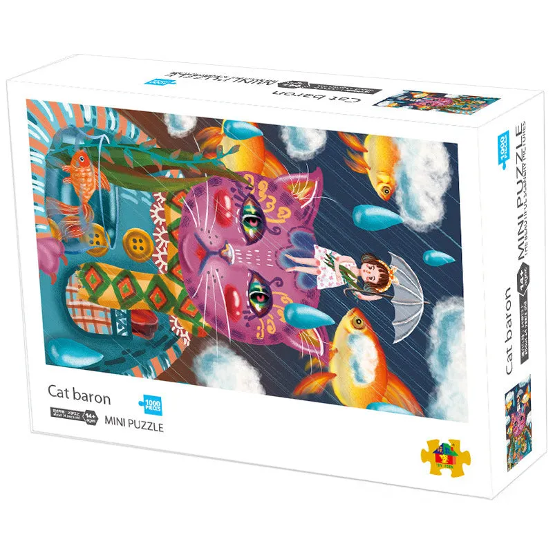 1000Pcs Jigsaw Puzzles 42x30cm Famous Painting Paper Puzzle Set Toy