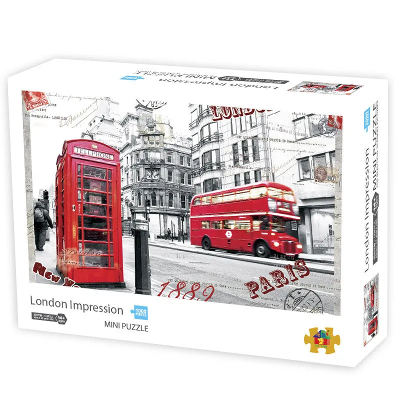 1000Pcs Jigsaw Puzzles 42x30cm Famous Painting Paper Puzzle Set Toy