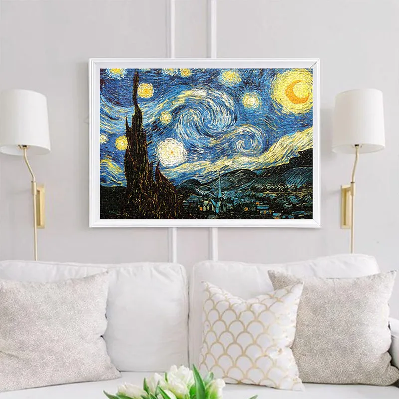 1000Pcs Jigsaw Puzzles 42x30cm Famous Painting Paper Puzzle Set Toy