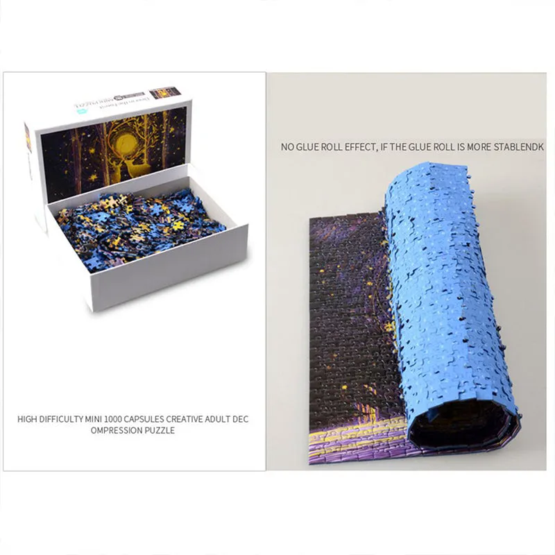 1000Pcs Jigsaw Puzzles 42x30cm Famous Painting Paper Puzzle Set Toy