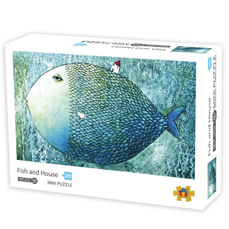 1000Pcs Jigsaw Puzzles 42x30cm Famous Painting Paper Puzzle Set Toy