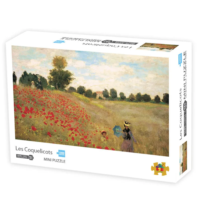 1000Pcs Jigsaw Puzzles 42x30cm Famous Painting Paper Puzzle Set Toy