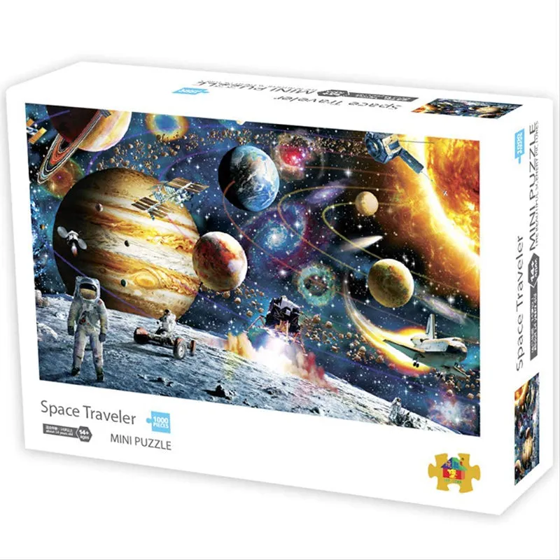 1000Pcs Jigsaw Puzzles 42x30cm Famous Painting Paper Puzzle Set Toy