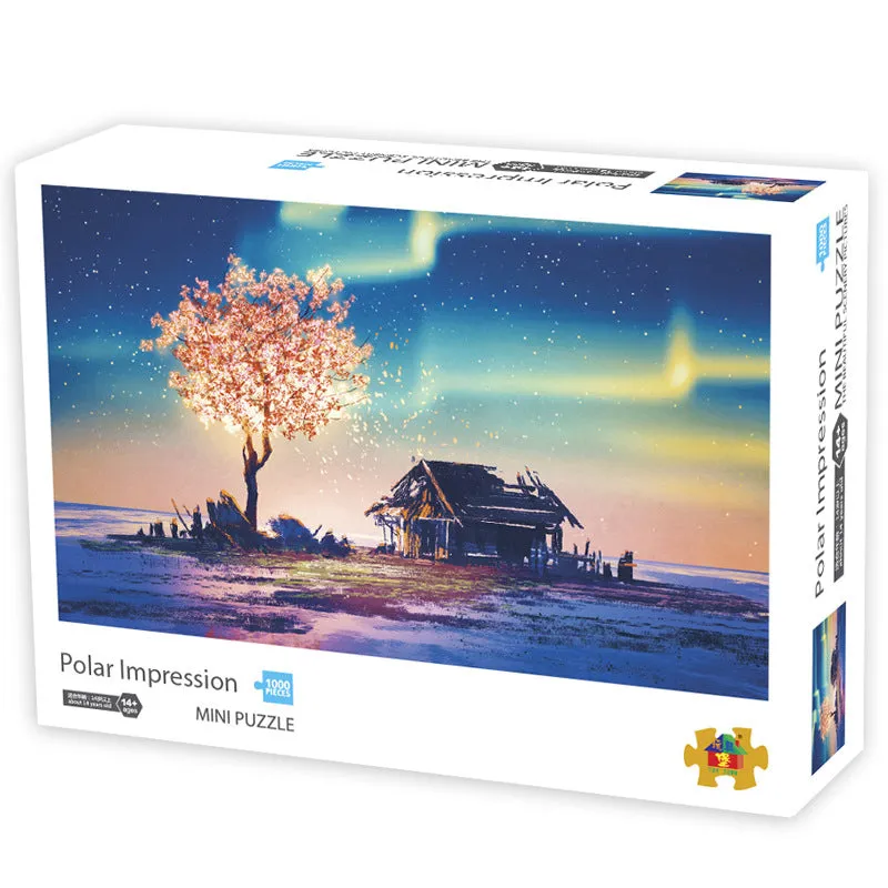 1000Pcs Jigsaw Puzzles 42x30cm Famous Painting Paper Puzzle Set Toy