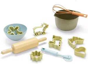 11 Piece 100% Recyclable Bio-Plastic Baking Set | Eco-Conscious | Montessori Learning | 2Years 