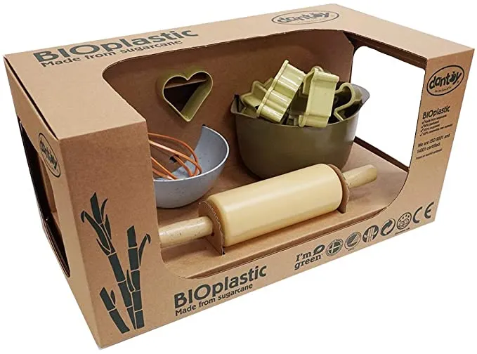 11 Piece 100% Recyclable Bio-Plastic Baking Set | Eco-Conscious | Montessori Learning | 2Years 