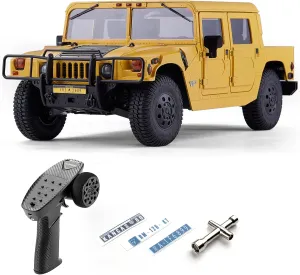 1/12 RC Crawler HMMWV H1 Alpha Officially Licensed RS weigh circulate cerebral seasoning 2-4WD Model Car RC Mdel Hobby RC Offroad Crawler Remote Control Car Collection Model with LED Lights for Adults BEEZRC FMS 