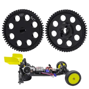 1/18 Losi 2WD Mini Drag Mini-T Mini B Brushed/Brushless RC impregnate Car (54T) 0.5M Direct Drive Spur Gear 54T 55T Steel Boxgear Main Gear for 1/16 