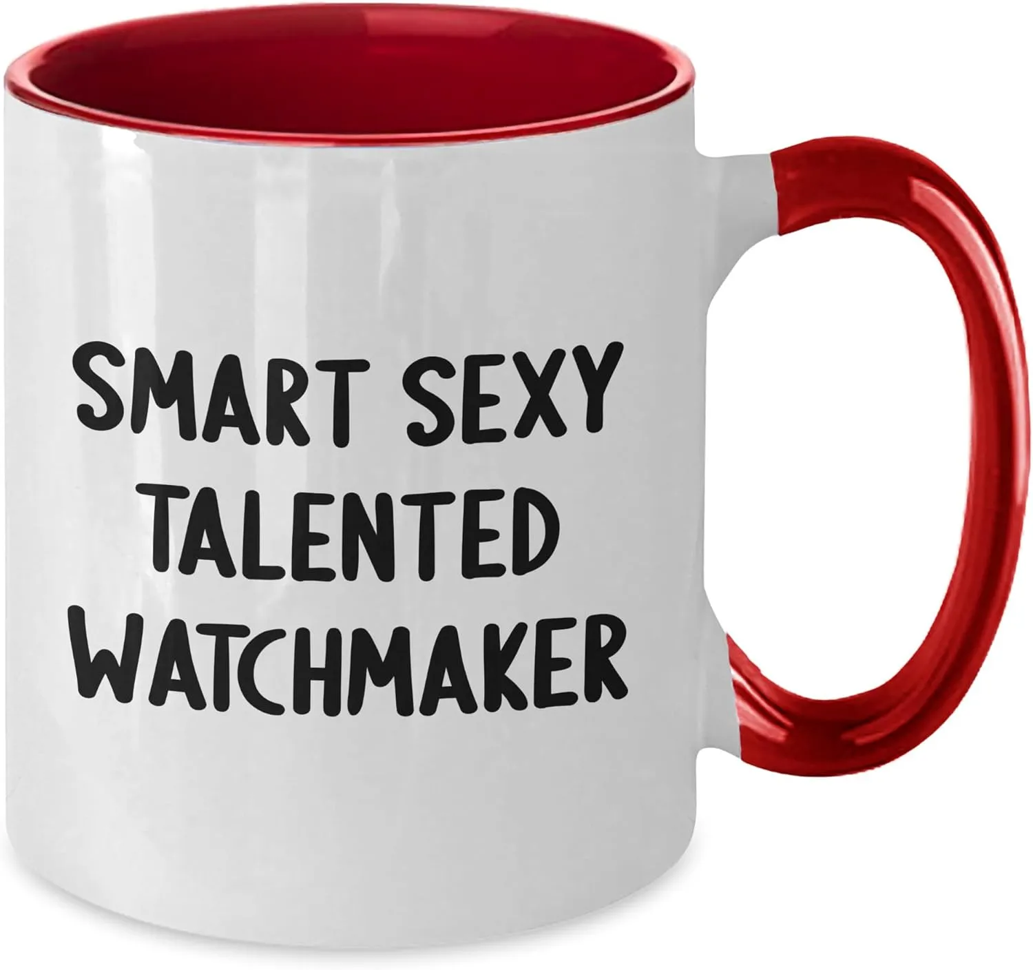 11oz Two Tone Ceramic Mugs Smart Sexy Watchmaker Gifts: Talented Watchmaker Funny Coffee Mugs for transit Watch Enthusiasts, Unique Christmas Unique Gifts for Watch Lovers, 