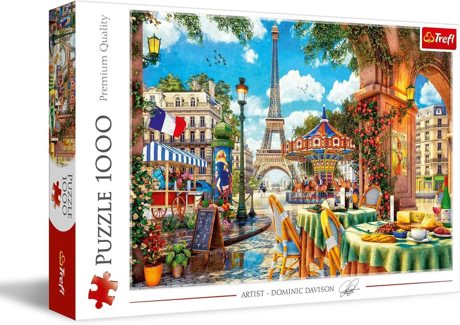 12 Years Old Trefl Parisian Morning 1000 Piece Jigsaw Puzzle Red 27"x19" Print$ DIY cavendish provocative fluctuate Puzzle$ Creative Fun$ Classic Jigsaw for Adults and Children from 