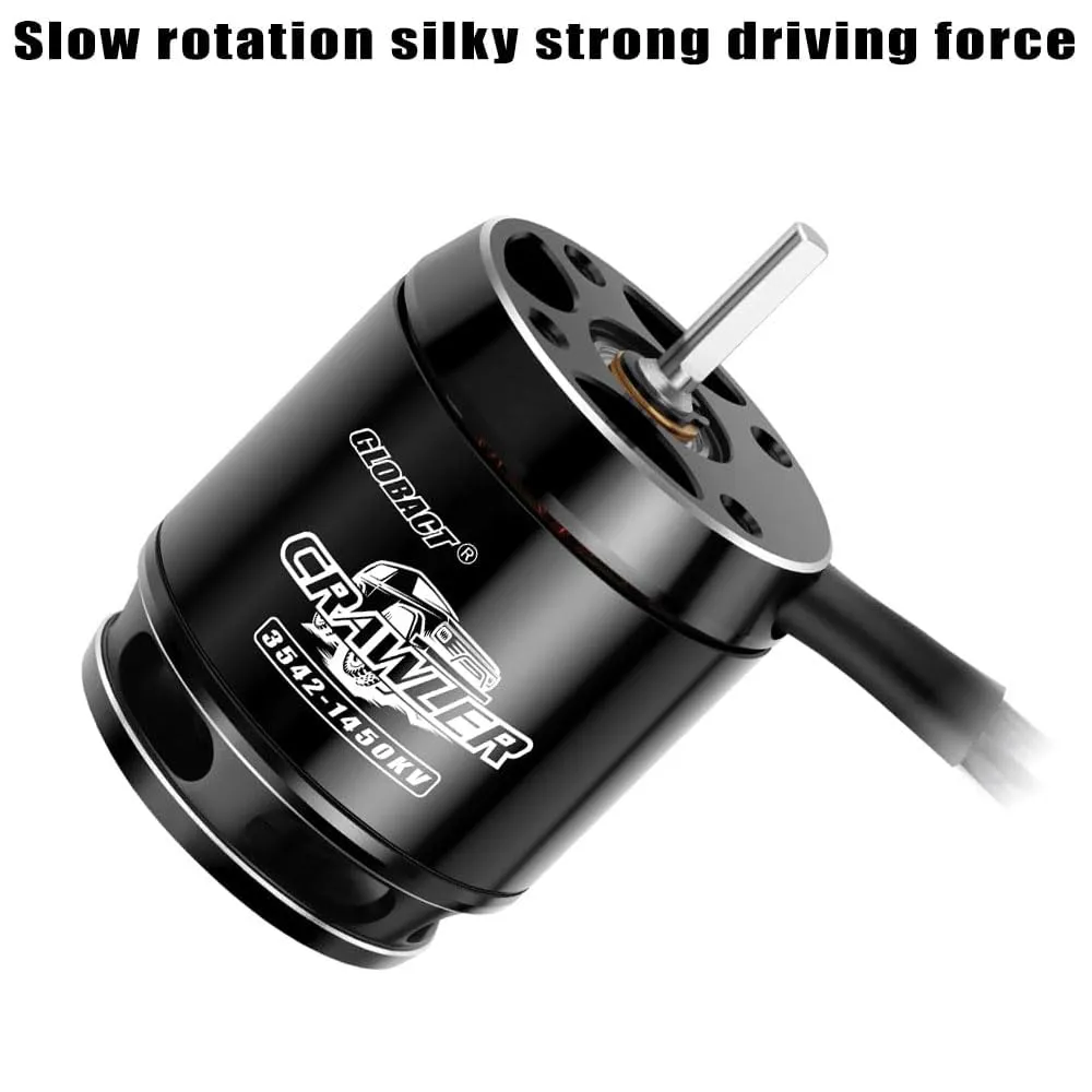 1450KV 3542 Brushless Motor quell RC Crawler Motor for 1/8 1/10 TRX4 TRX6 Axial SCX10 I II III RC Crawler Car LCG Chassis (1450KV) GLOBACT 