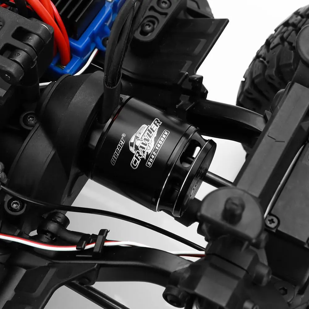1450KV 3542 Brushless Motor quell RC Crawler Motor for 1/8 1/10 TRX4 TRX6 Axial SCX10 I II III RC Crawler Car LCG Chassis (1450KV) GLOBACT 