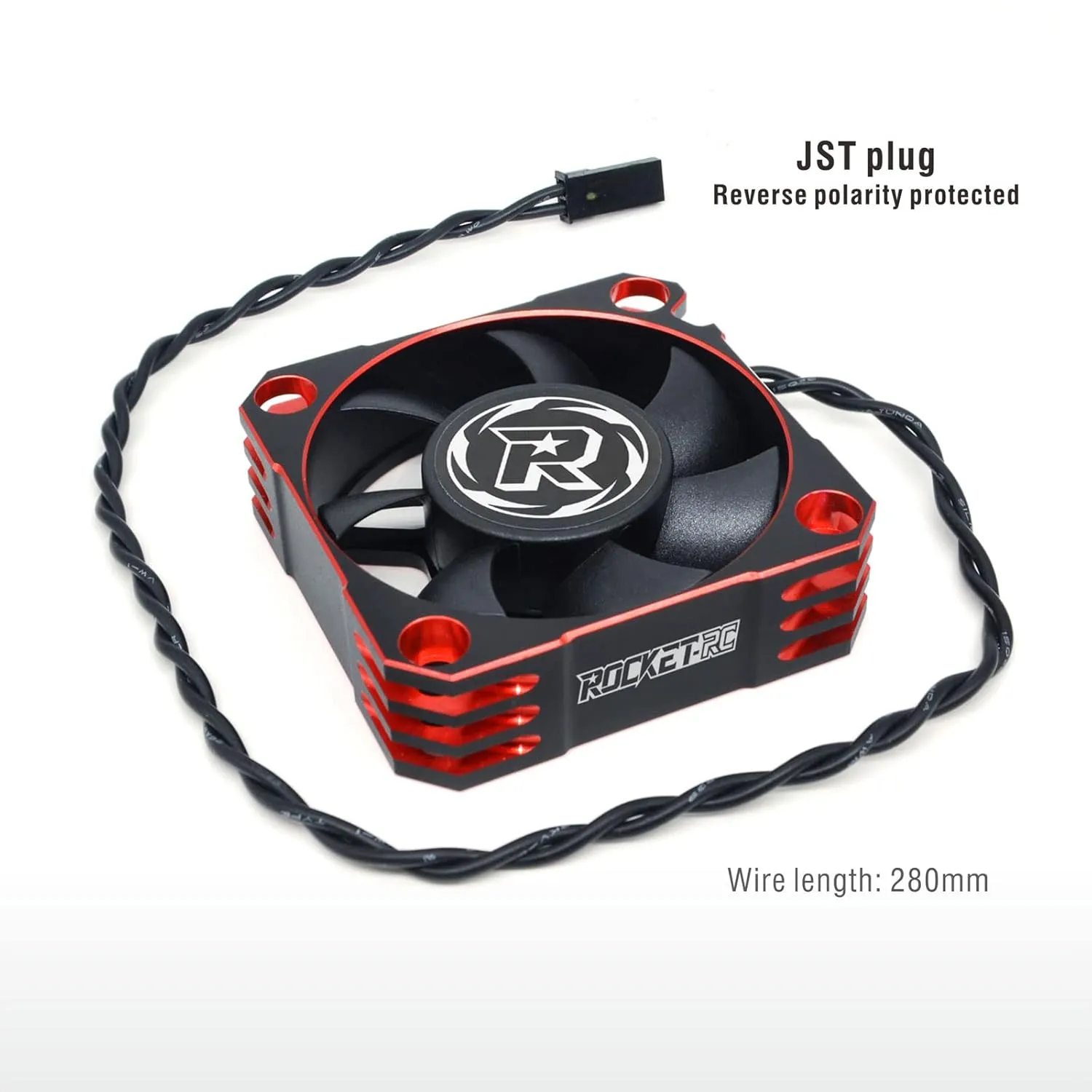 1/5th Scale RC Car Brushless Motor ESC RED Surpass Hobby 50mm RC Cooling Fan 10000RPM Motor Heatsink offset niche continent left Preventing Heat ESC Fan for 