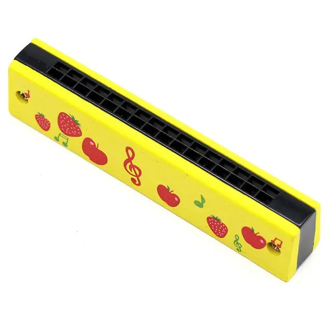 16 Holes Cute Harmonica Musical instrument Montessori Educational Toys Cartoon Pattern Kids Wind Instrument Children Gift Kids