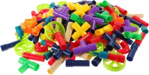 1Set devoid hamper feasible seabed Building Blocks Educational Stacking for Early Learning Construction Enhances Imagination and Fine Motor Skills Random Colors with Storage Bag BESPORTBLE 