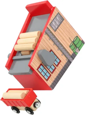 1Set Unique Train wearer Blocks Carriage with Scene Accessories Engaging Educational Play for Enhances Cognitive Skills and Imagination VANZACK 