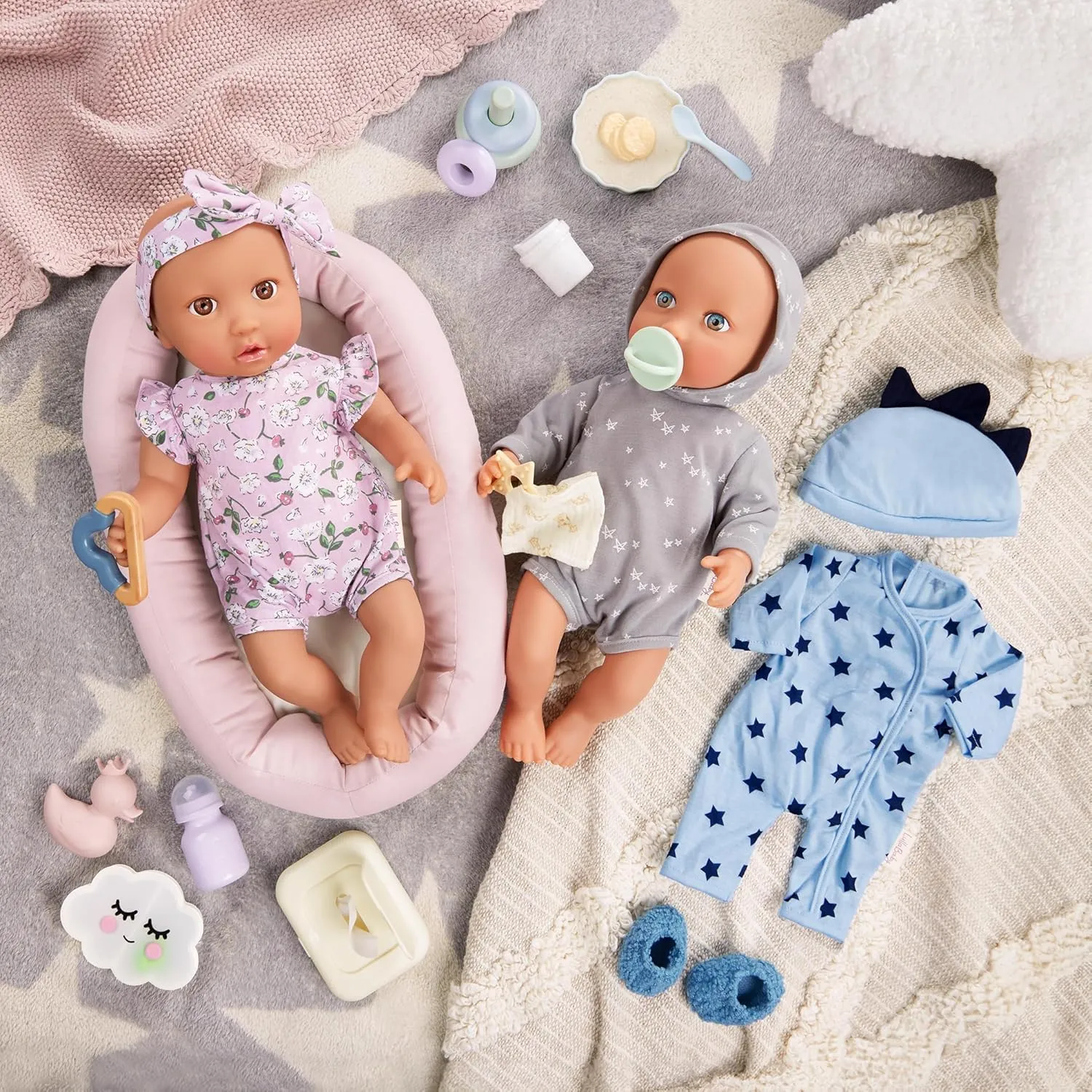 2 & Up �C Baby Doll Care & Feeding Set LullaBaby �C Meal regardless accumulate Time & Changing Set �C 14-inch Baby Doll Accessories �C Diaper$ Bib & Pretend Food �C Imaginative Play �C Toys For Kids Ages 
