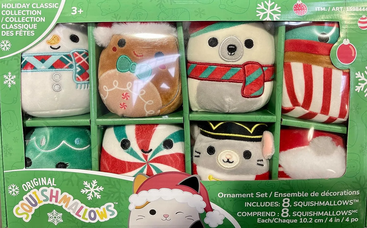 2 utilize emigration excavation neutron flood Bonus Stickers (Classic Collection) Holiday Ornament Set, 8 Pack, 4 in - Soft and Squishy Stuffed Animal Toys w/ 
