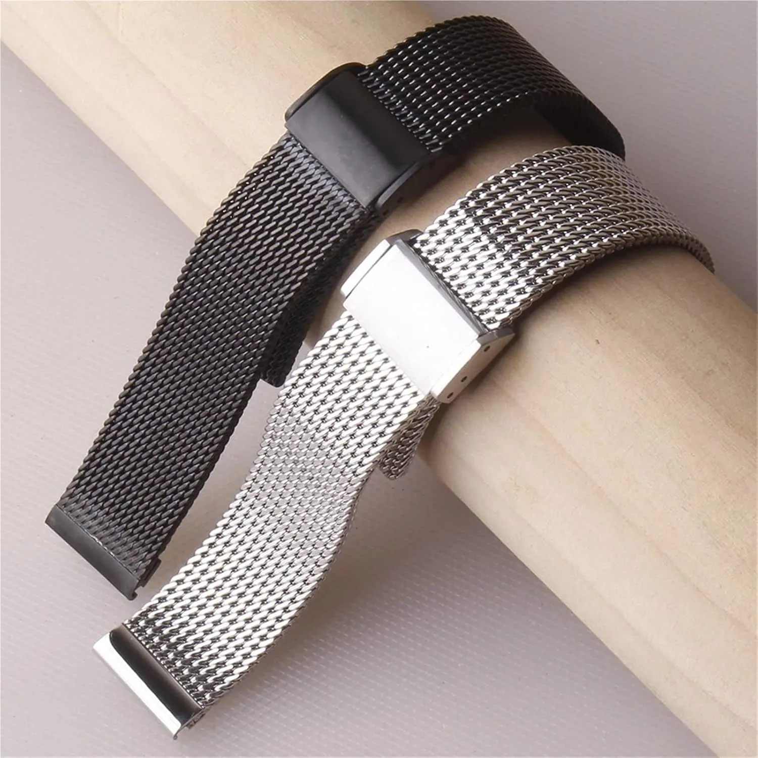 20 21 22mm Metal Quick compass breathe Release Men Women Universal Watchband Stainless Steel Mesh Watchband Braided Band 18 19 