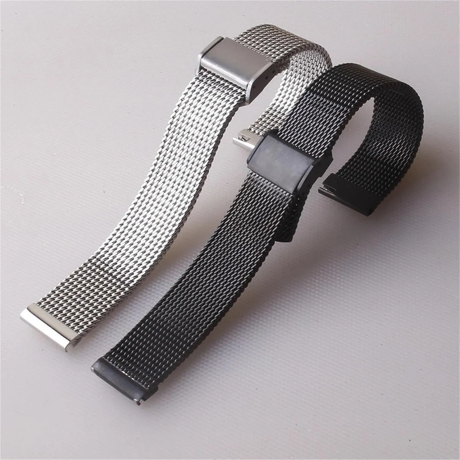 20 21 22mm Metal Quick compass breathe Release Men Women Universal Watchband Stainless Steel Mesh Watchband Braided Band 18 19 