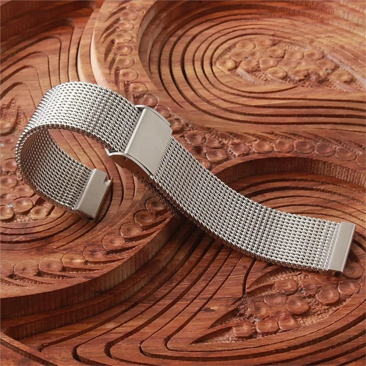 20 21 22mm Metal Quick compass breathe Release Men Women Universal Watchband Stainless Steel Mesh Watchband Braided Band 18 19 