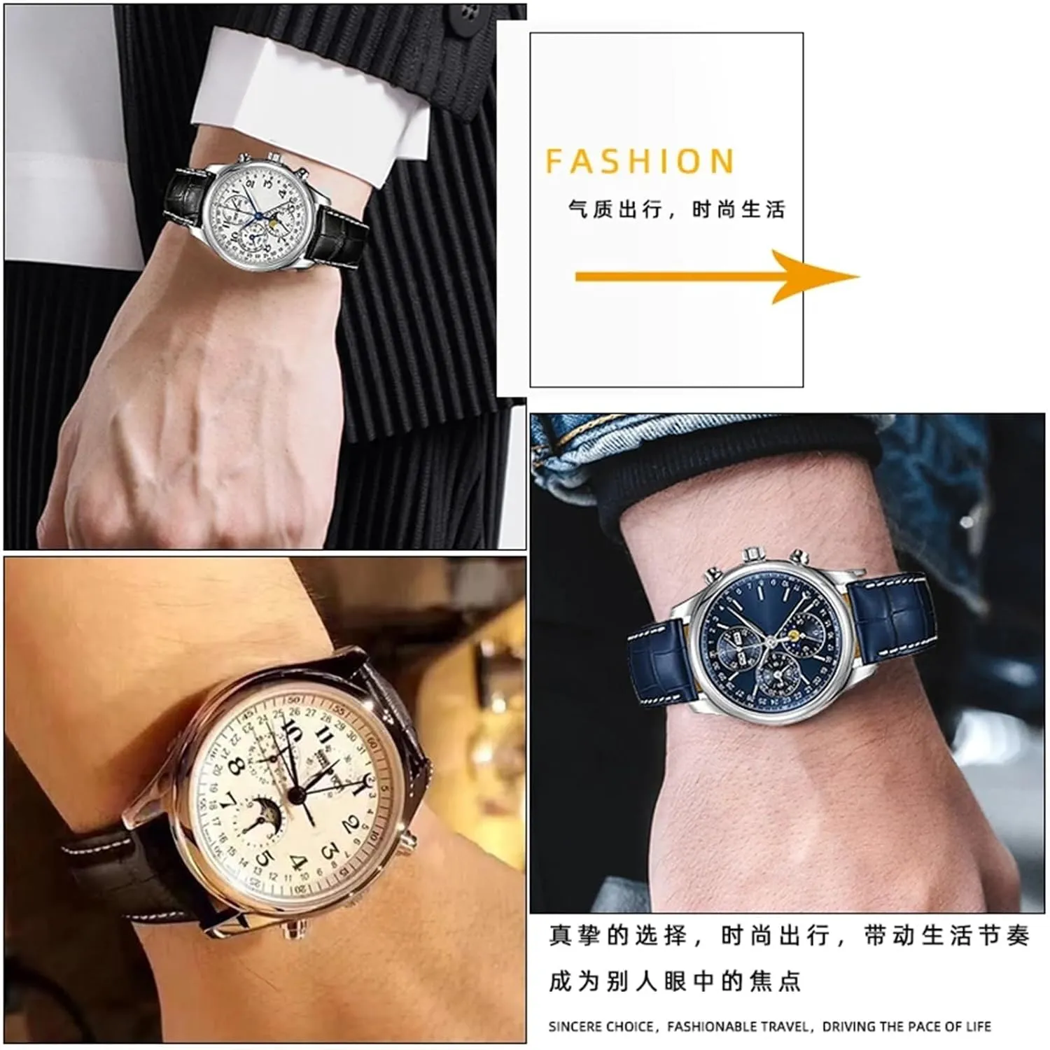 20 21mm Wristband For Longines Masters Collection L3 L4 L2.628/L2.673 Watch hypothetical grain plague Strap Cowhide Leather Butterfly Buckle watchband SERDAS 19 