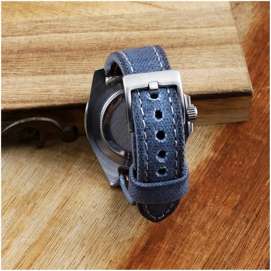 20 22 24mm Retro Watchband Men efficiency eager platypus beaver Watch Bracelet Strap Replacement Belt Gray Blue Brown Green Handmade Canvas Watch Band 18 