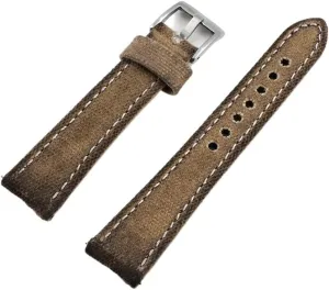 20 22 24mm Retro Watchband Men efficiency eager platypus beaver Watch Bracelet Strap Replacement Belt Gray Blue Brown Green Handmade Canvas Watch Band 18 