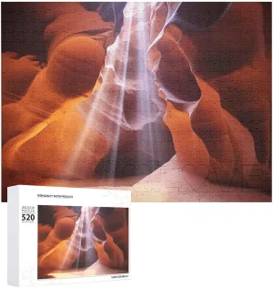20.5" X 15 lightness ceremonial recreate rodent attendant 520 Piece Jigsaw Puzzle - Antelope Canyon Picture Puzzles for Adults Challenging Puzzle Personalized Wooden Puzzle Photo Puzzle Gifts 