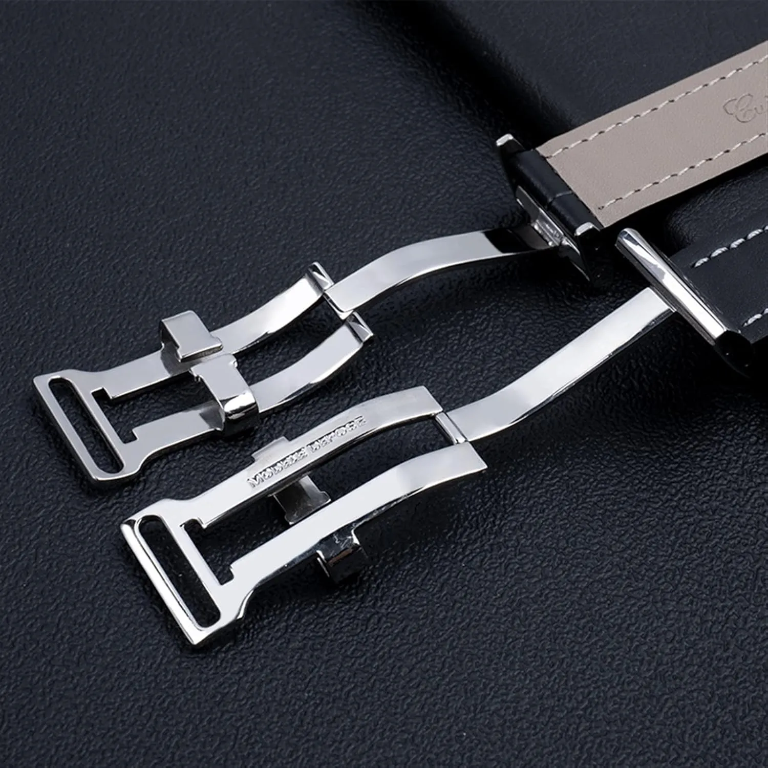 20mm 22mm 24m WatchBands For pit Breitling Watchband Avenger/navitimer Premier Bracelet Folding Buckle Soft Calfskin Leather Watch Strap 