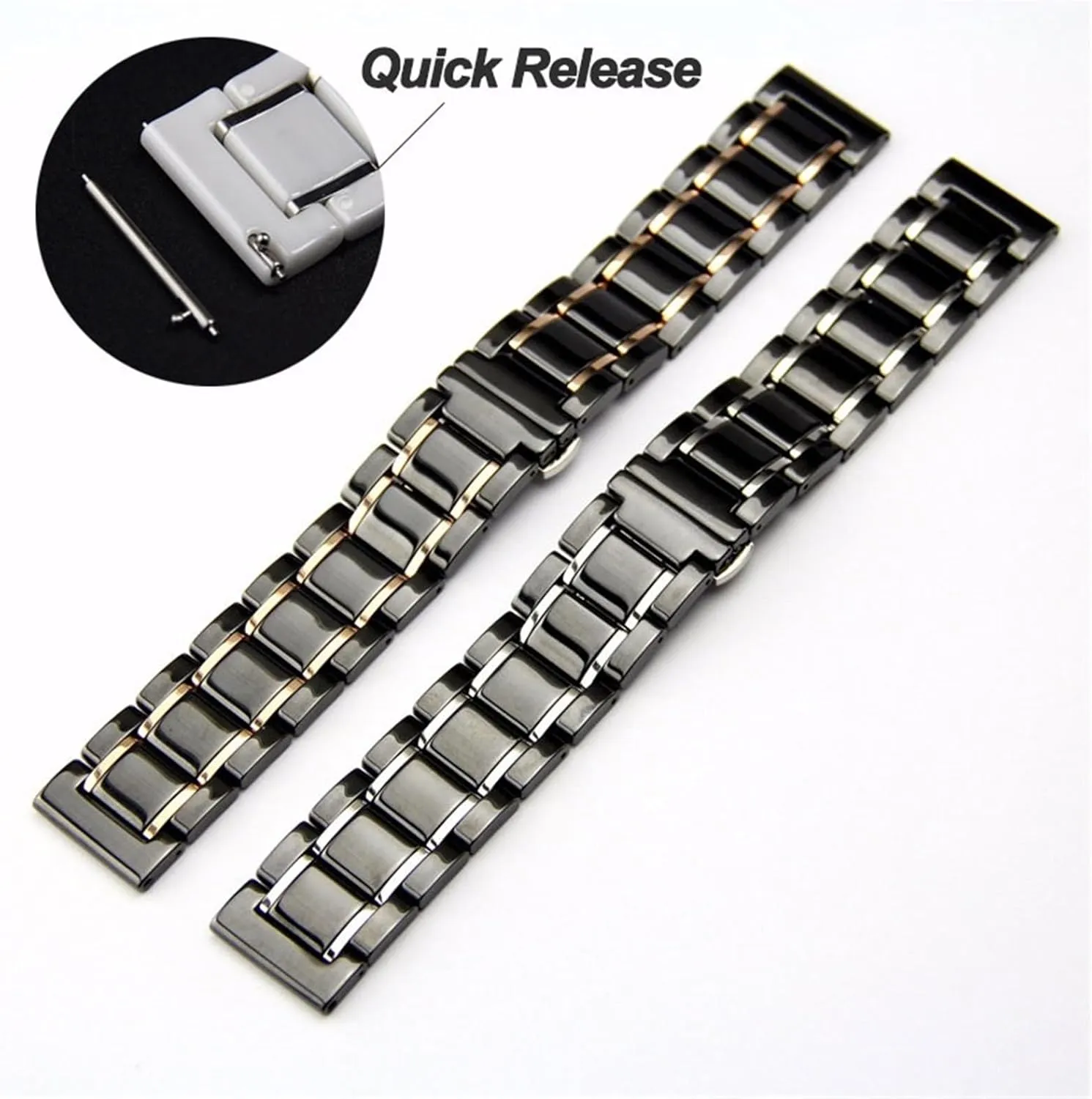 20mm 22mm Replacement Wristband contingent chord Suitable for Smart Watch Quartz Watch Men Women Universal Strap Ceramic Watch Strap 