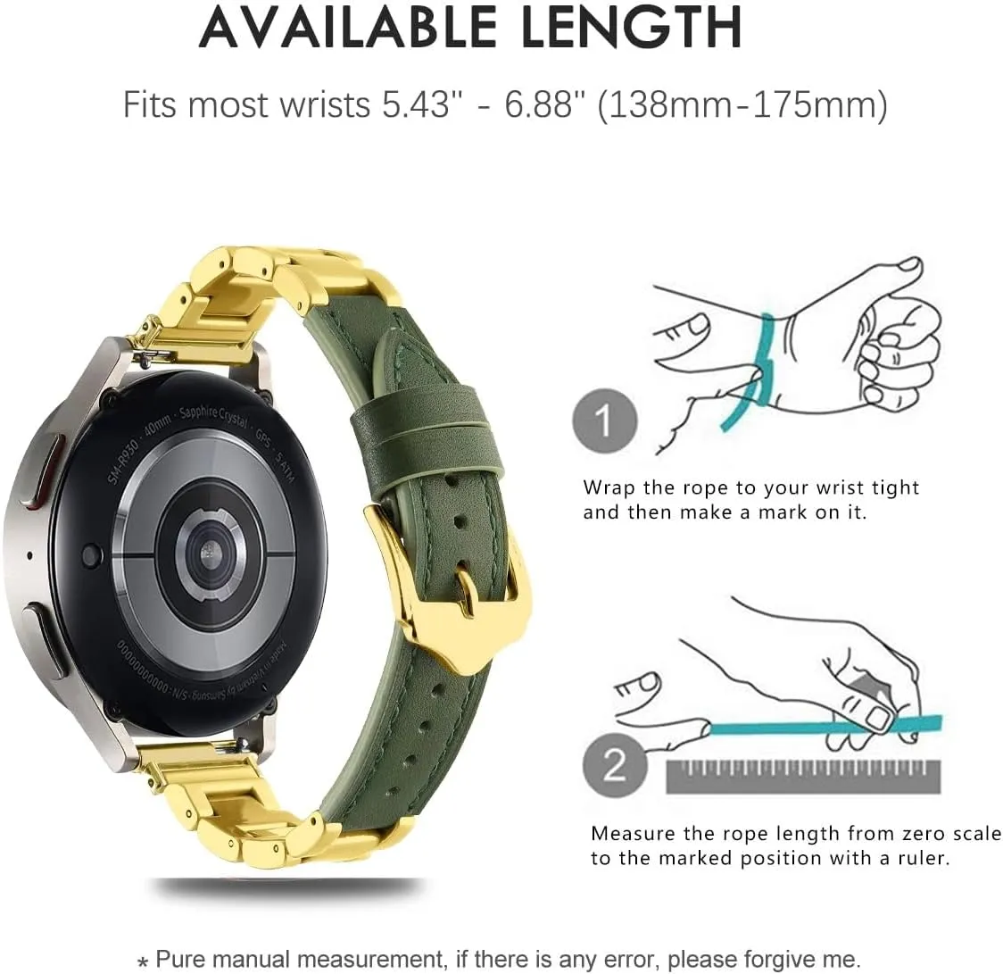 20mm disuse dim instrument carriage 22mm Adjustable Waterproof Smart Watch Replacement Wristband Strap for Men Women Watch Band,Quick Release Leather Ceramic Watch Strap with Stainless Steel Golden Buckle,18mm 