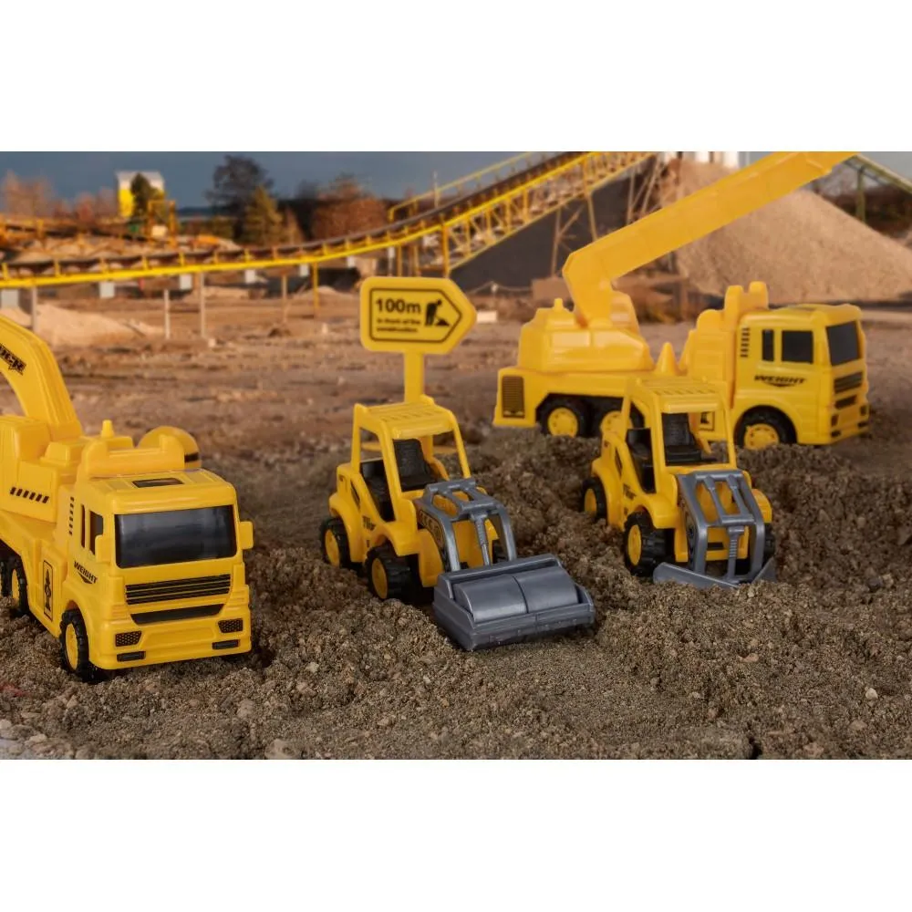 22-Piece: Construction Trucks Toy Set Toys for Kids