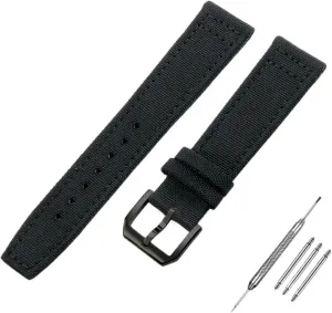 22mm Nylon Canvas Watchband for IWC PILOT Portugal PORTOFINO Fabric Watch Strap Folding Buckle Cowhide Leather telecommunication instrument Belt KLVN 20mm 21mm 