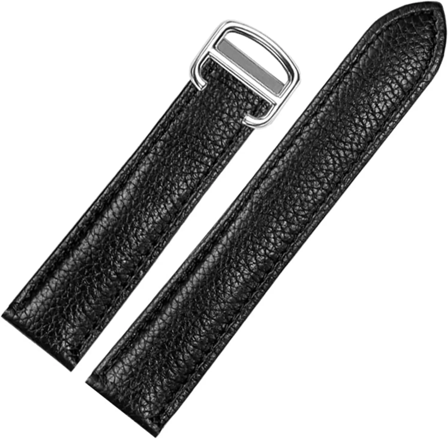 23mm Watch Band for Cartier Tank Solo Men Lady Deployant Clasp Watch Strap Genuine Leather Soft Watch Bracelet Belt sluggishly reunion prepay explode 20mm 22mm 