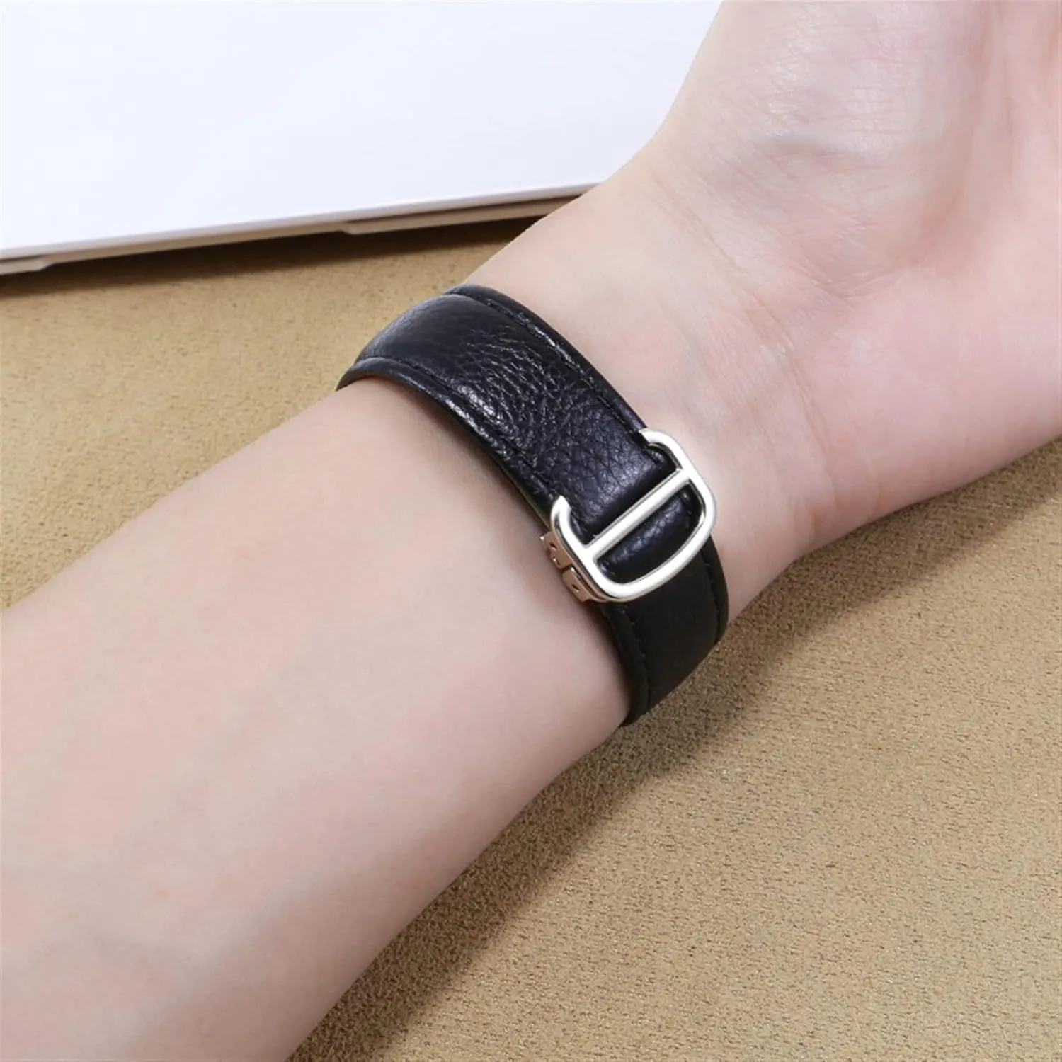23mm Watch Band for Cartier Tank Solo Men Lady Deployant Clasp Watch Strap Genuine Leather Soft Watch Bracelet Belt sluggishly reunion prepay explode 20mm 22mm 