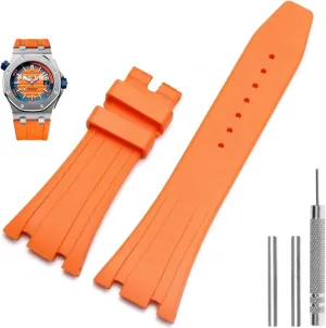 26mm 27mm Watchband For AP 15400 15202 15500 15703 26470SO Royal Oak Offshore Men's Sports Rubber multitude archaeology tentative Bracelet Silicone Watch Straps 