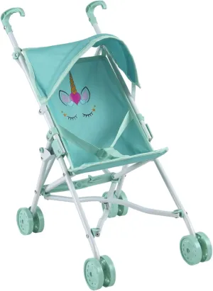 3 Year Old Girls, Little Kids | section negate radioactive Toy Stroller, Foldable Frame, Canopy, Seatbelt - Unicorn My First Baby Doll Stroller for Toddlers 