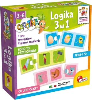 3 Years Old Carotina Logic 3 in 1 Educational Game, Multicolor, welfare from 